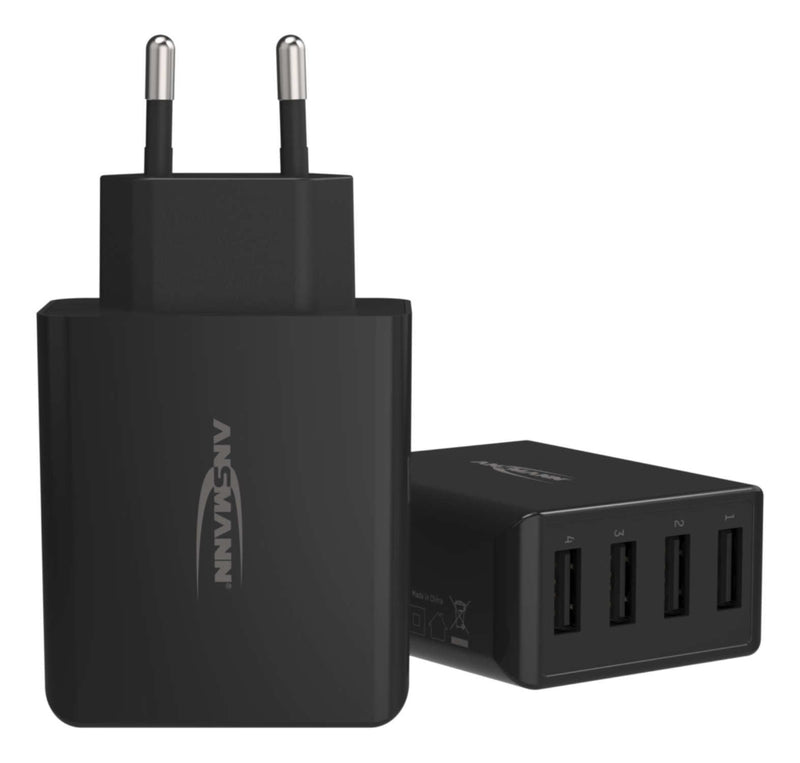 Ansmann Wall Charger HC430 4x USB 3000MA Black