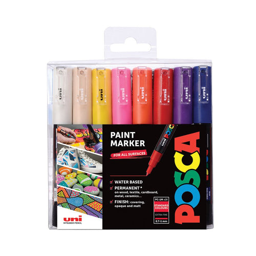 Posca - PC1MC - Extra Fine Tip Pen - Basic Colors, 16 PC — image 1