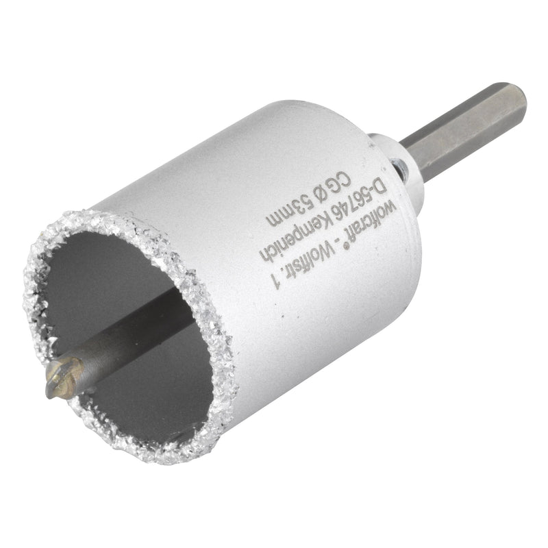 Corona Perforación Recubierta Carburo Tungsteno, With Adapter Ø53 X 55MM
