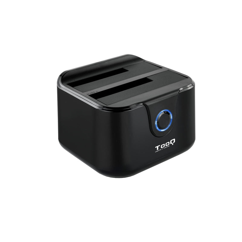 TooQ Docking Station USB 3.0 - HDD/SSD 2.5, 3.5 SATA I, Ii, Iii - Button Clonacion - Copia Security - Black
