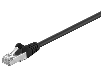 Goobay 95551 Network Cable Black 1,5M CAT.5E Sf/UTP (s-FTP) — image 1