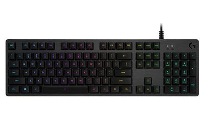 Logitech Keyboard Spanish G G512 Carbon Lightsync RGB Mechanical Gaming Gx Brown Switches USB QWERTY Carbono — image 1