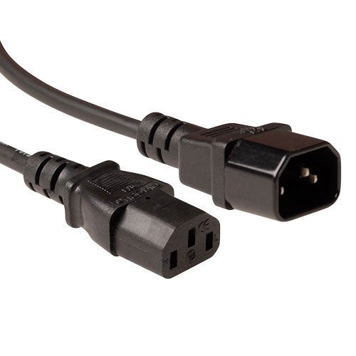 Powercord Lszh C13 - C14 Black 3M