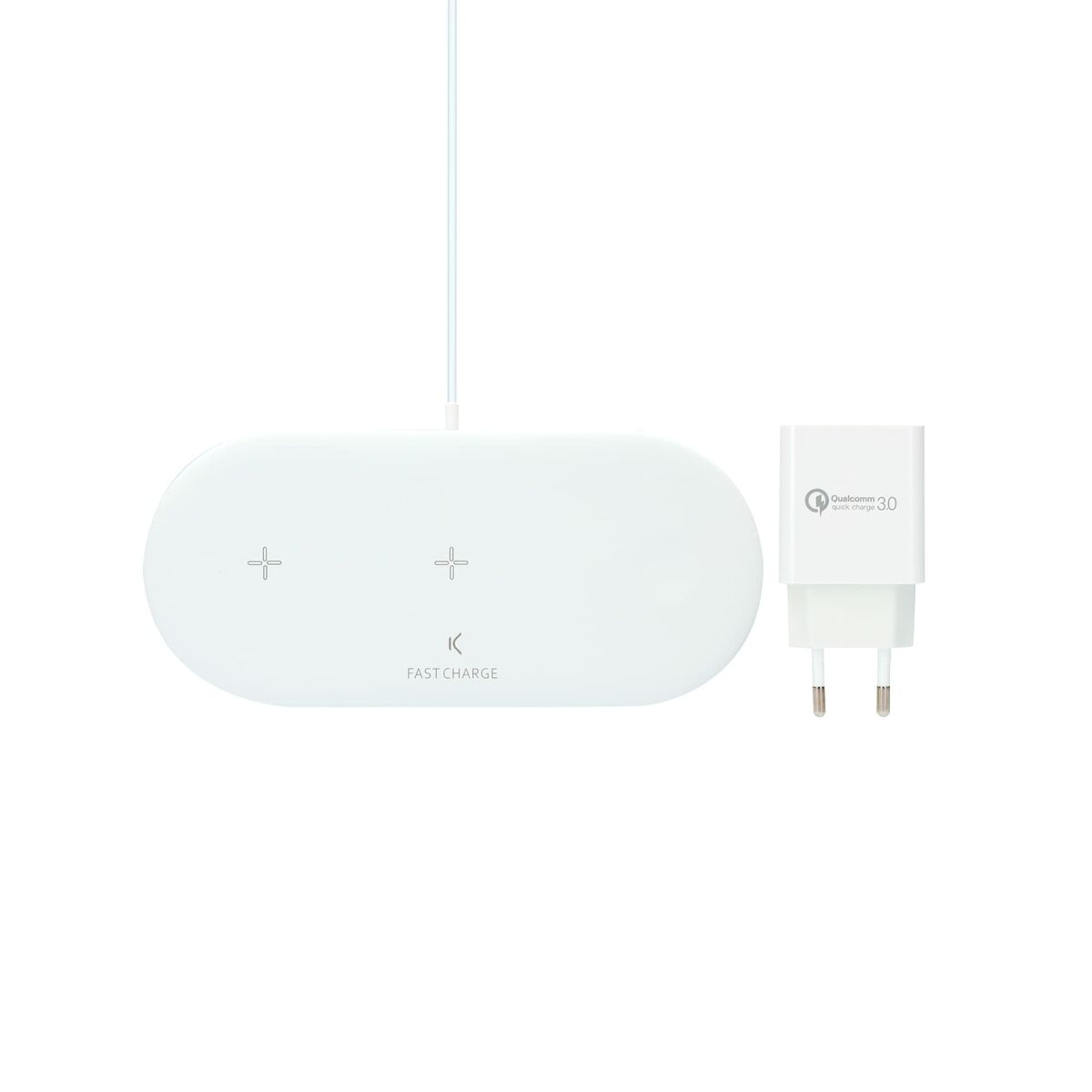 Cordless Charger KSIX Apple-compatible White