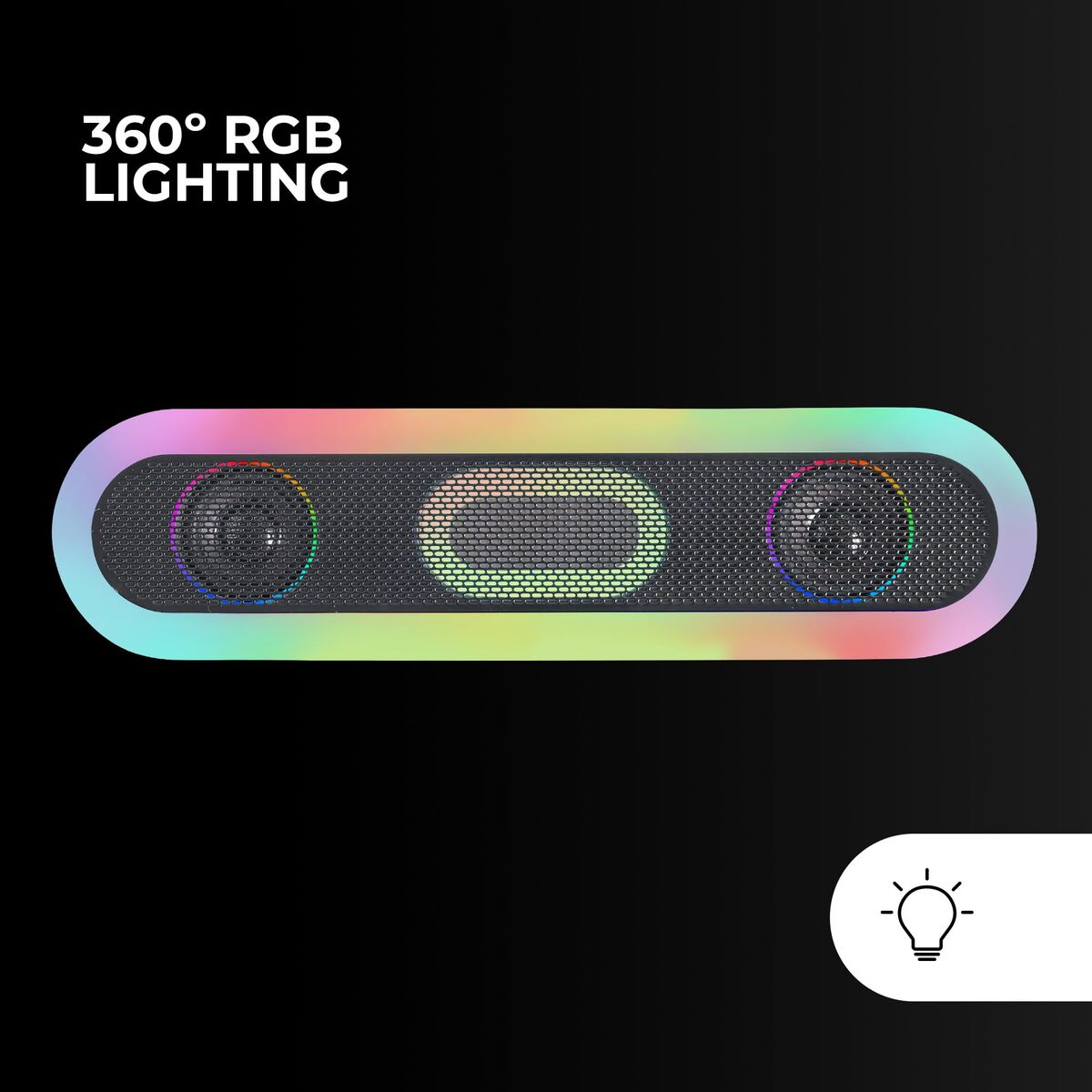 Mars Gaming Pc Speakers Mars Gaming Msborb Black 20 W 4 W