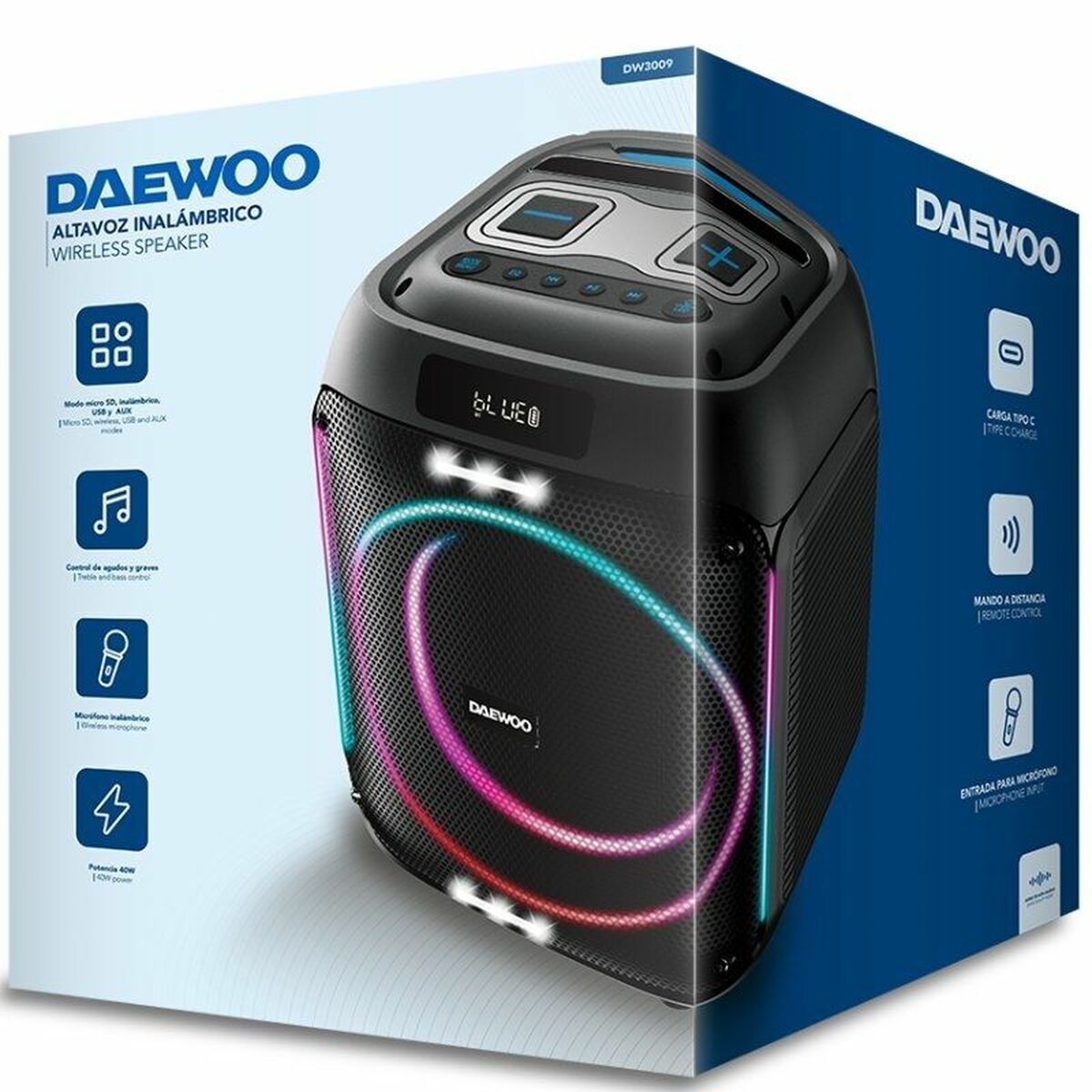 Daewoo Portable Bluetooth Speakers Daewoo Dw3009 40 W