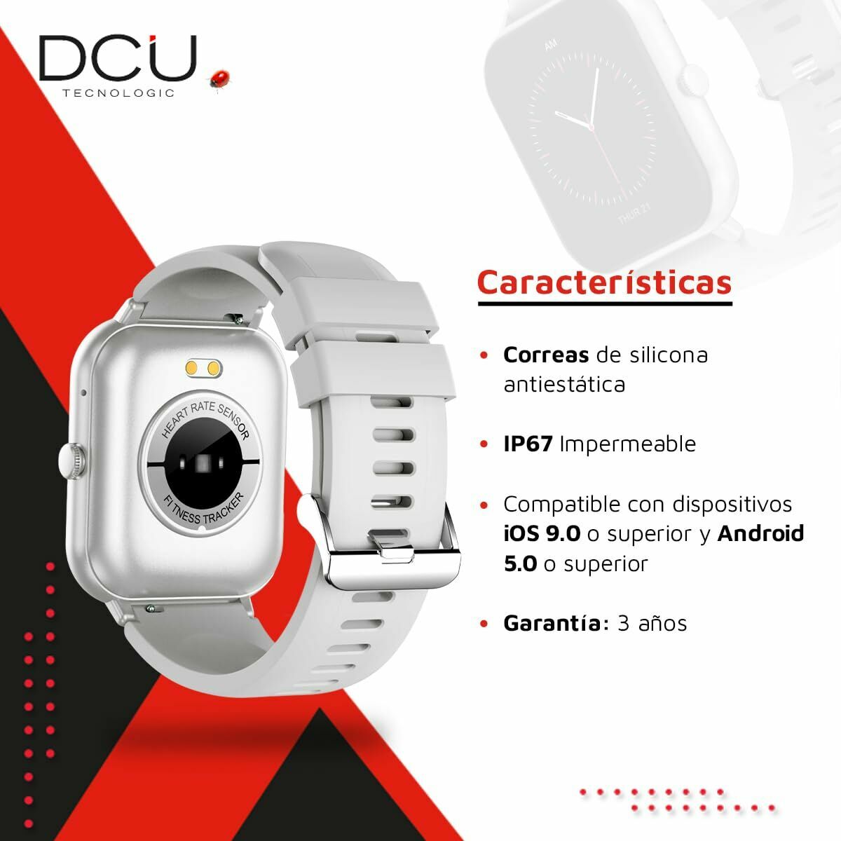 Dcu Tecnologic Smartwatch Dcu Curved Glass Pro 1,83" Grey
