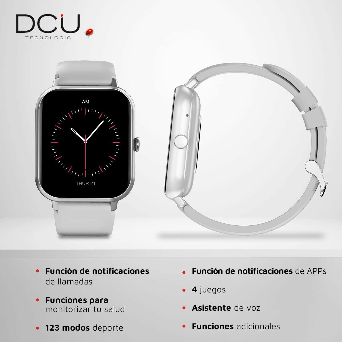 Dcu Tecnologic Smartwatch Dcu Curved Glass Pro 1,83" Grey