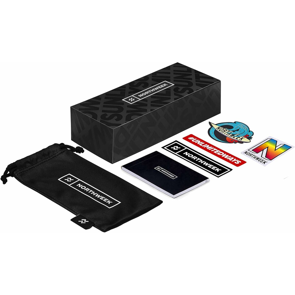 Northweek Unisex Sunglasses Northweek Wall Phantom Black Ø 45 Mm Pink