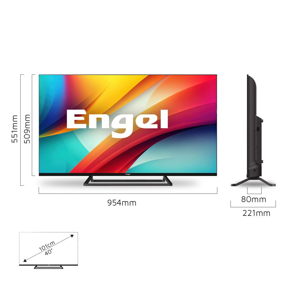 Engel Smart Tv Engel Le4086Sm     40 40" Full Hd Led Pvr Dvb-T2