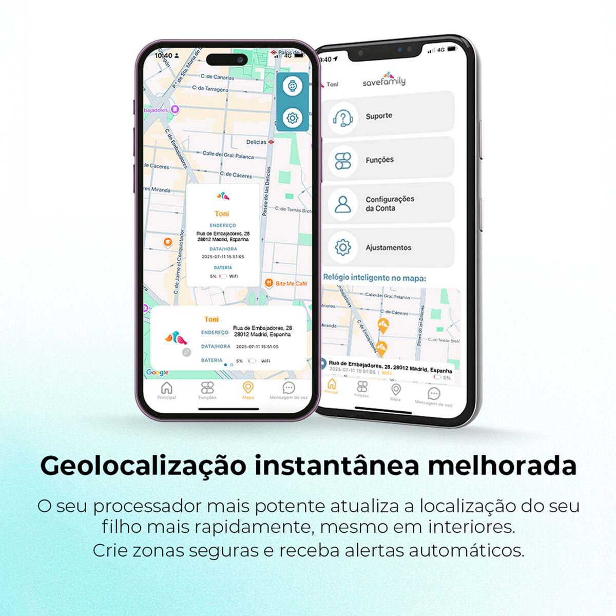 Savefamily Smartwatch Savefamily Black