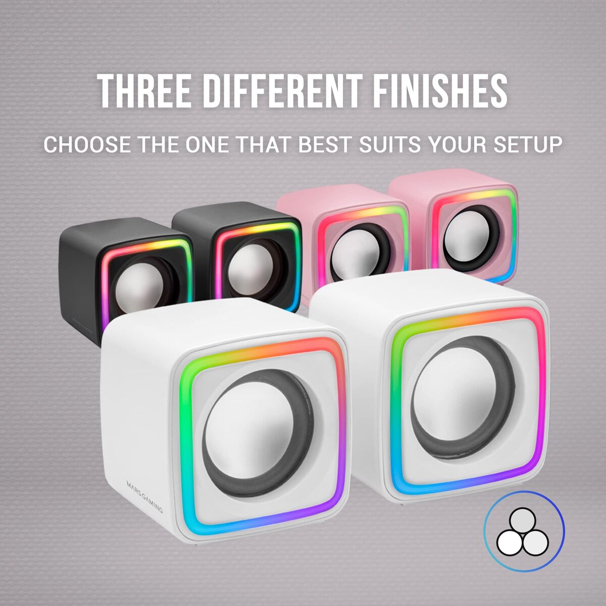 Mars Gaming Pc Speakers Mars Gaming Mscubew White