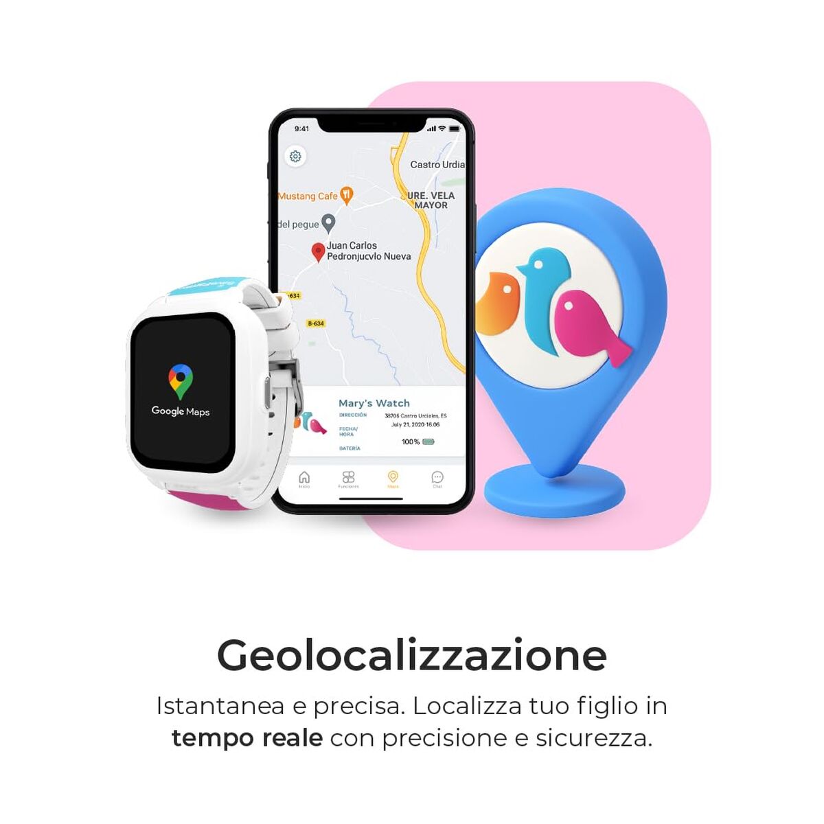 Savefamily Smartwatch Savefamily Violet 40 Mm