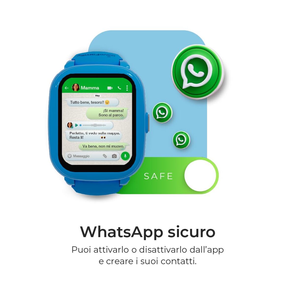 Savefamily Smartwatch Savefamily Violet 40 Mm