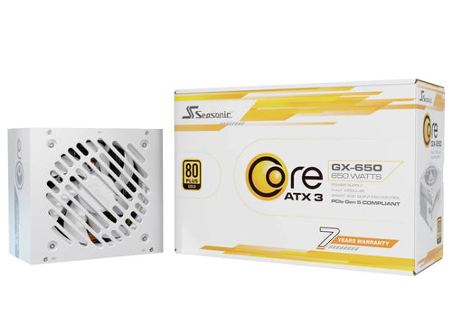 Seasonic Power Supply Core GX-650 650W 20 + 4 Pin ATX White SRP-CGX651-A5A32SF-W — image 1