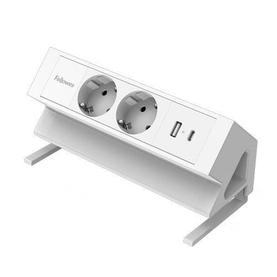 Fellowes Power Strip 100137183 Base Múltiple 2M 2 Salidas AC Indoor White — image 1