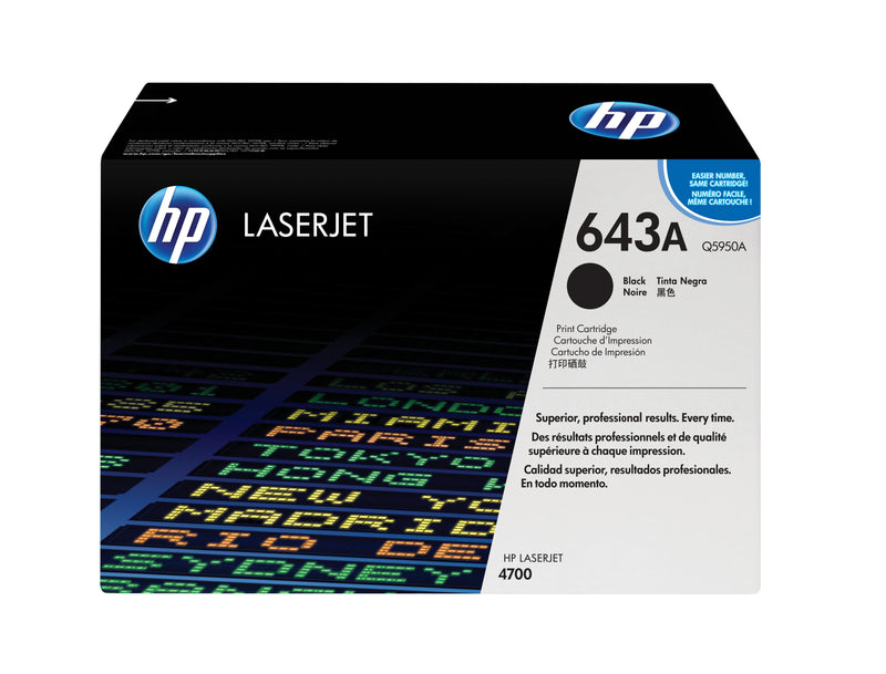 HP Genuine Toner 643A Black Q5950A