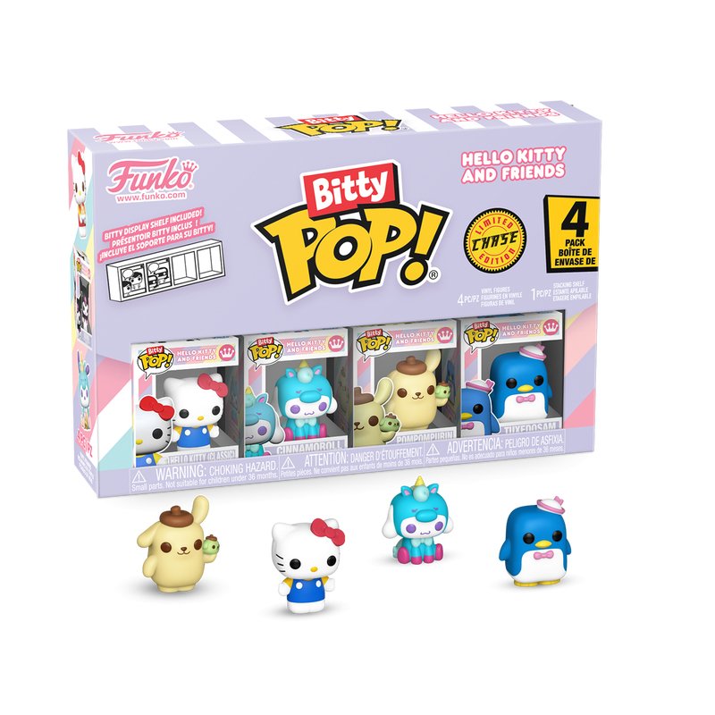 Blister 4 Figuras Bitty Pop Hello Kitty And Friends Hello Kitty