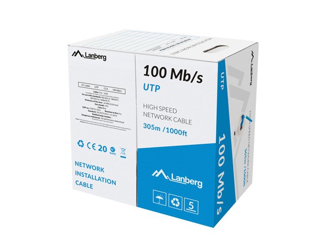 Lanberg UTP Cable CAT.5 305M Cca Blue 100MB