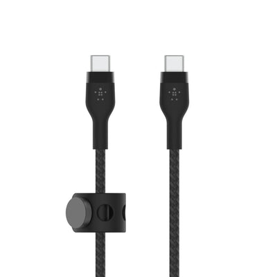 USB Cable -c USB-C 2.0_BRAID Silic 2M Bk — image 1