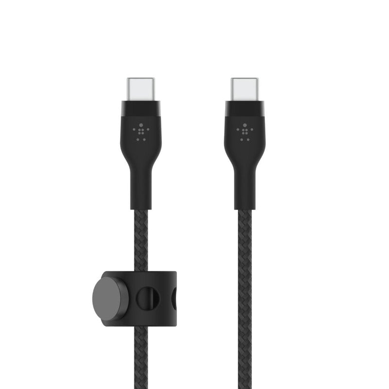 USB Cable -c USB-C 2.0_BRAID Silic 2M Bk