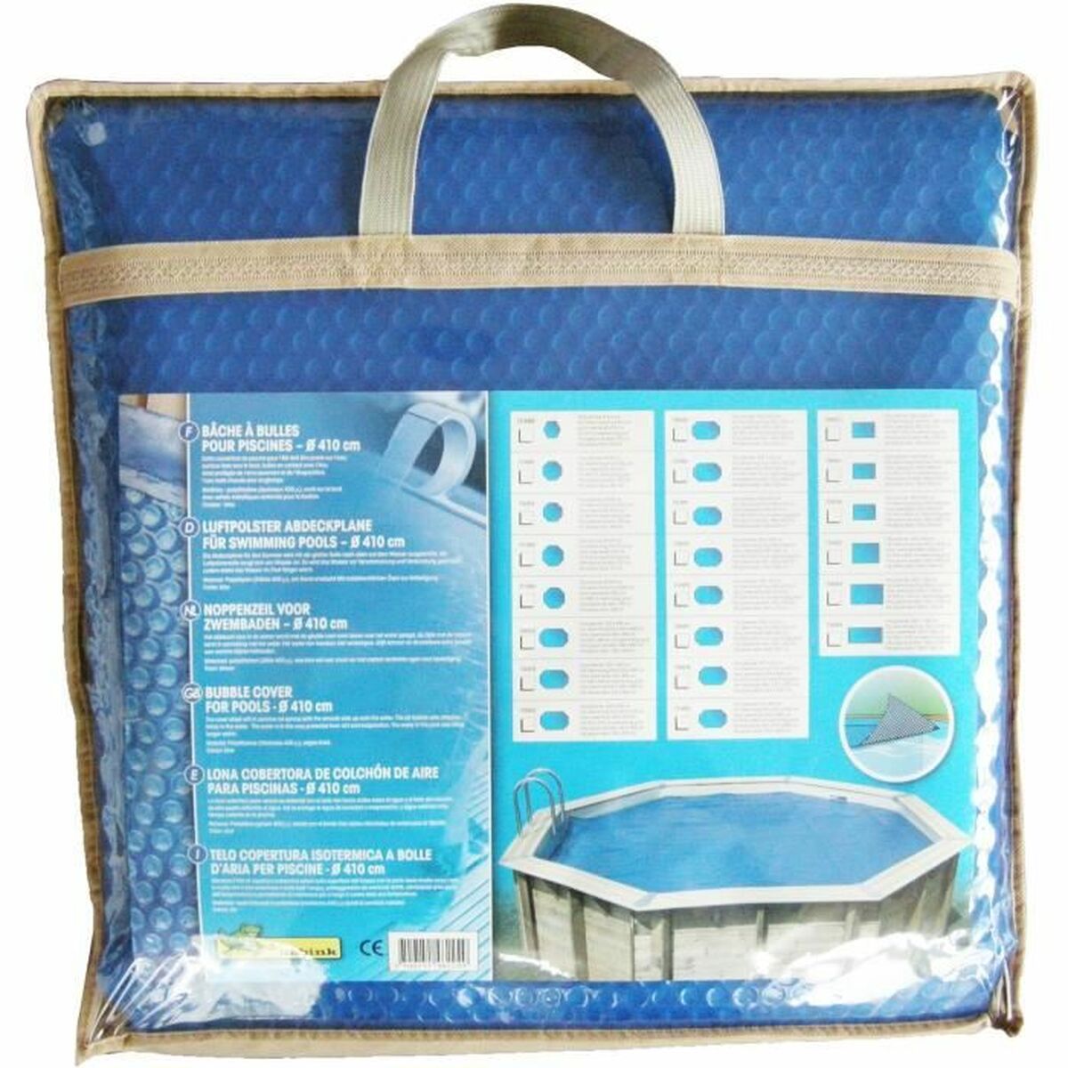 Ubbink Swimming Pool Cover Ubbink Blue 250 X 450 Cm Polyethylene