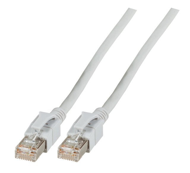 Cable RJ45, Dc, CAT.6A 500MHZ, 15M, Grey LED Plug