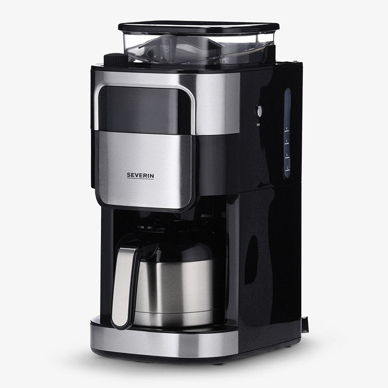 Severin Coffee Machine Ka 4814 Combinada Molinillo Integrado, 1000W, Negro Acero Inoxidable