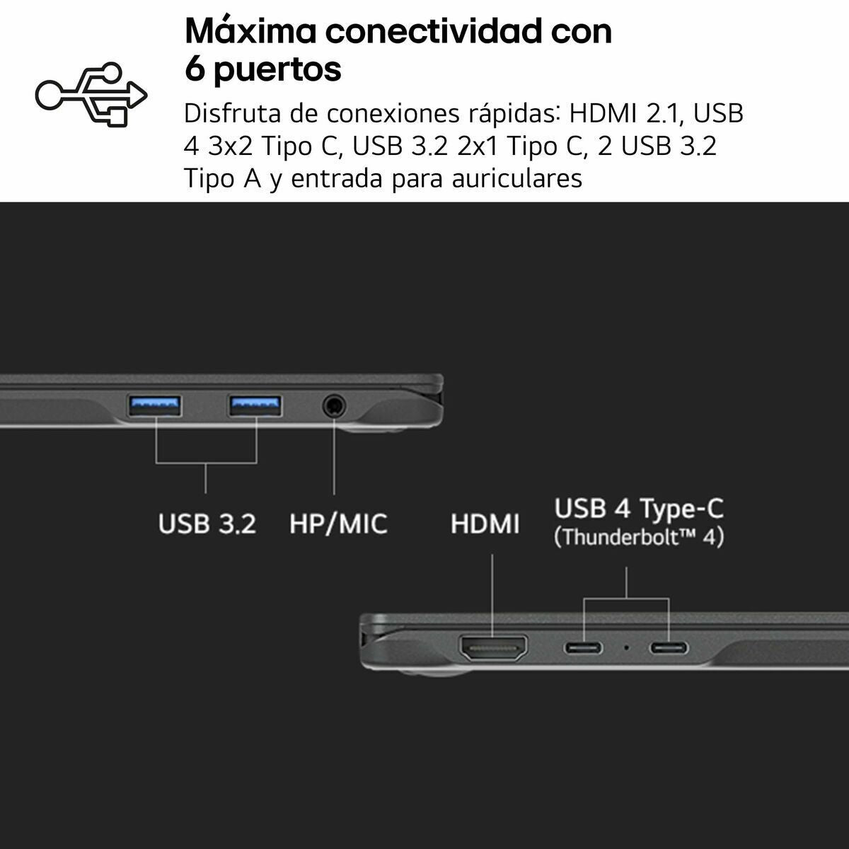 Lg Laptop Lg 16Z90T-G.ad88B 2 Tb Ssd 16" Intel Core Ultra 7 255H 32 Gb Ram
