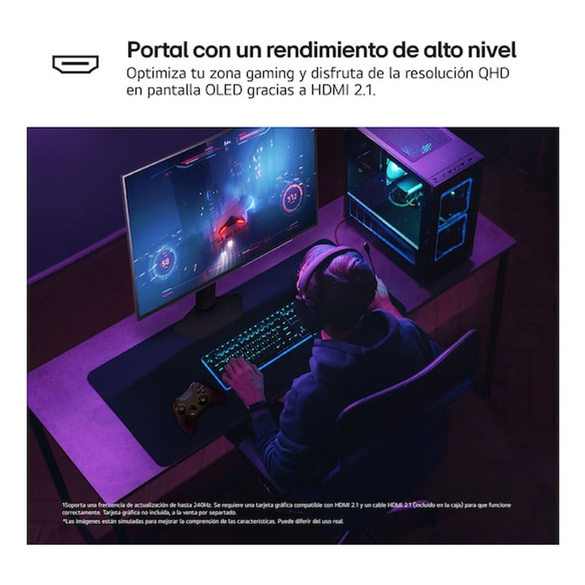 Lg Gaming Monitor Lg 27Gx704A-B Quad Hd 27"