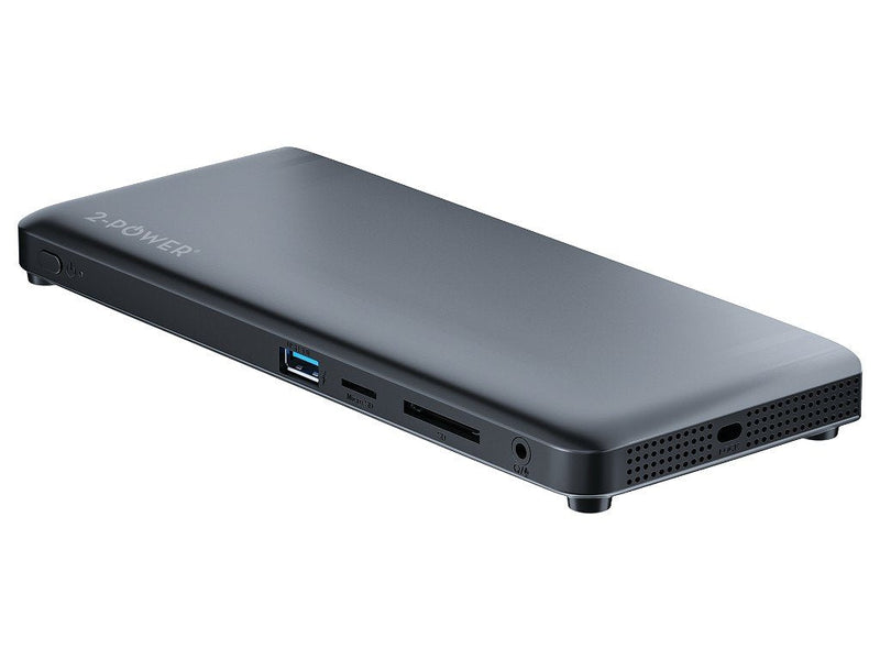 2-POWER USB-C Triple Display 100W Pd Dock With Cable Power Uk, Eu. DOC0117A