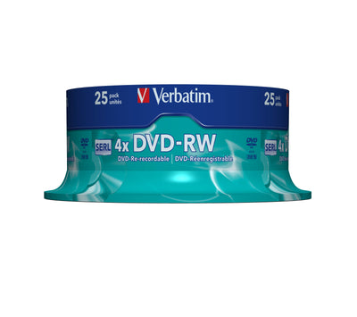 Verbatim Dvd-rw 4.7GB 4X Regrabable (25 Units 43639 — image 1