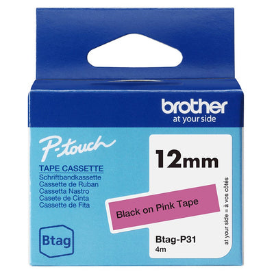 Brojoher Tape BTAGP31 / BTAG-P31 Black Sobre Pink — image 1