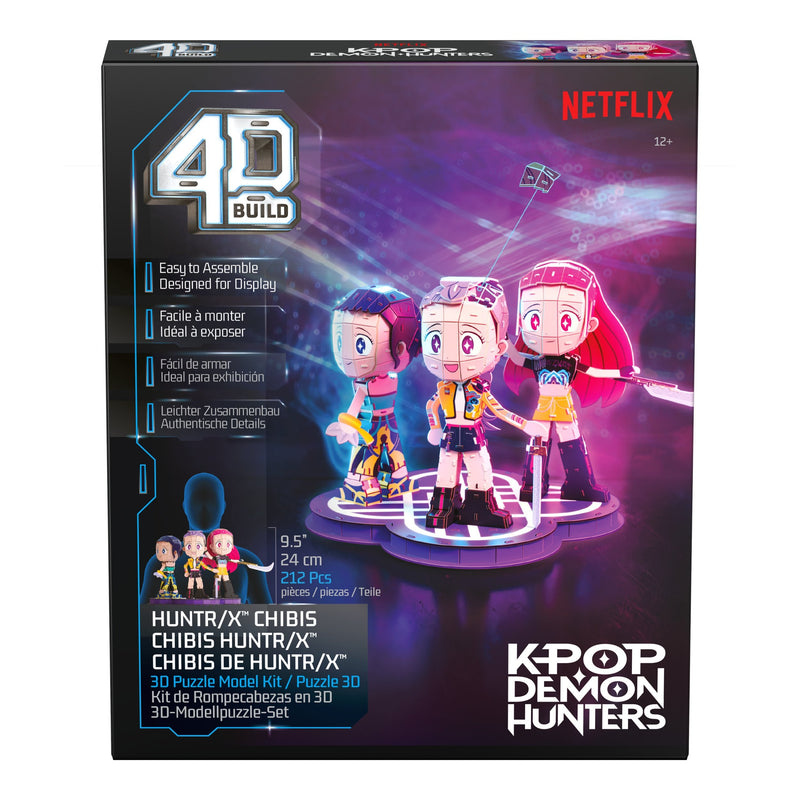 Spinmaster 4D Build - K-pop Demon Hunters - Huntr/X Chibis, 6078016