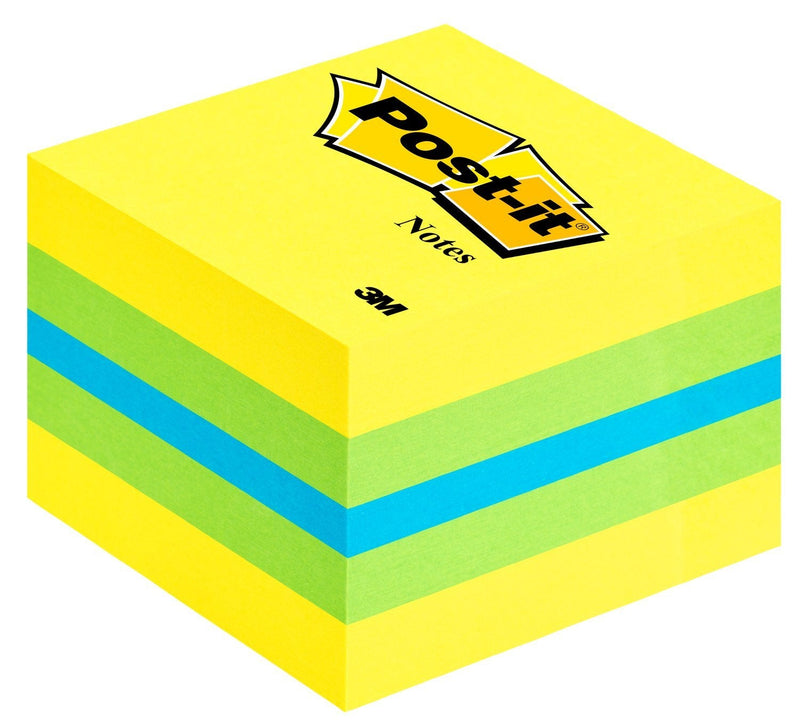 Post-it Mininotas Adhesivas Colours 51X51MM 400 Hojas/Block Colours Limon, Green Blue And Yellow