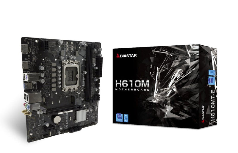 Biostar Motherboard H610MT- And Intel H610 Lga 1700 microATX