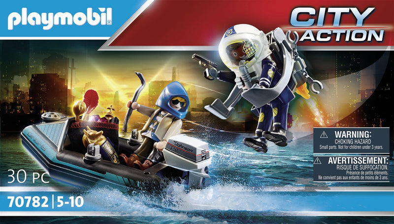 Playmobil 70782 Jetpack Policía: Arresto Ladrón Arte