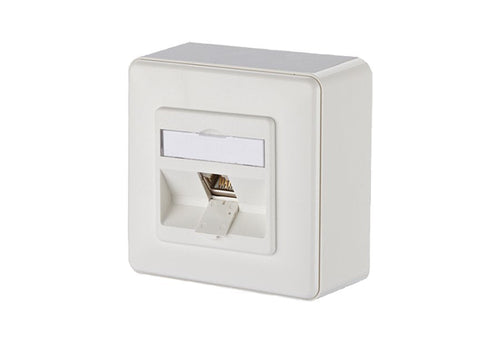 Metz Connect E-dat Módulo 1 Port Ap CAT.6A, White Puro — image 1