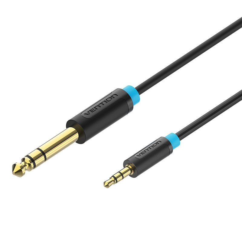 Vention Cable Stereo Babbh Jack 6.5 Male Jack 3.5 Male 2M Black