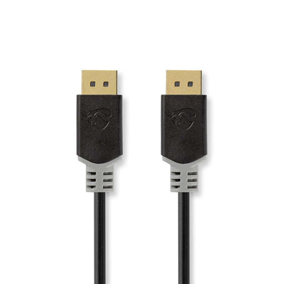 Nedis Cable DisplayPort Connector Male DisplayPort Connector Male 8K@60HZ Chapado Oro 3.00M Round Pvc — image 1
