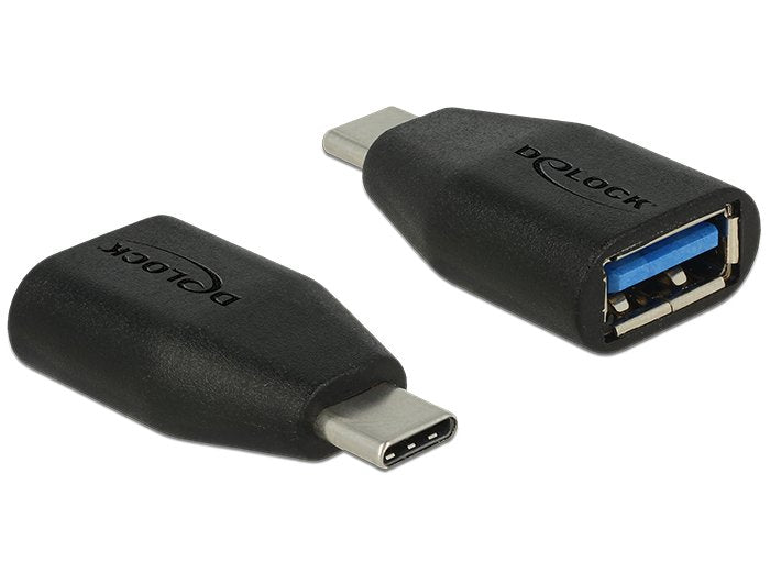 Delock Adapter USB 3.1 Gen 2 USB Type-c Male Typ-a Female Black