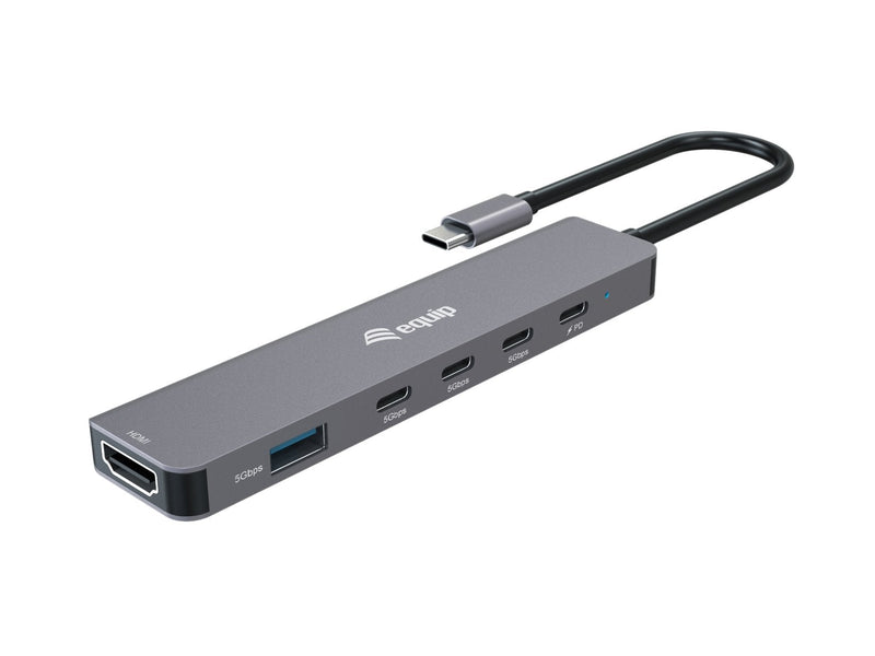 Equip Docking USB-C 6-EN-1 133500A 1x HDMI 4K 4x USB-C 1x USB-A 1x USB-C Pd 100W