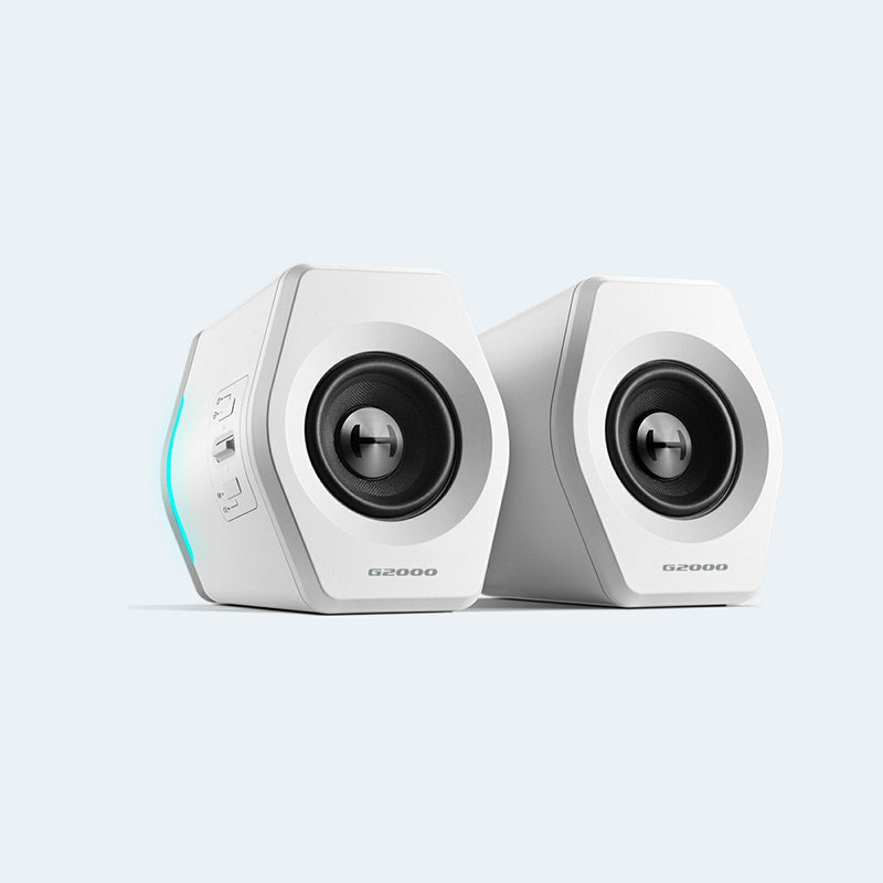 Edifier Speakers G2000 2.0 Bluetooth Gaming RGB White