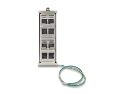 Keystone Bracket 8 Port Tiltable For Din Rail Or Wall Mount — image 1