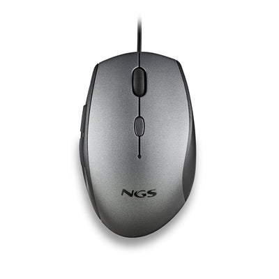 Ngs Mouse Ergonómico Moth Gray Up To 1600 DPI Grey — image 1