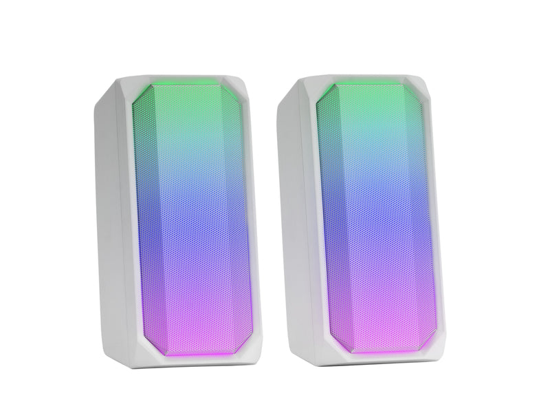 Mars Gaming Speakers With Bluetooth Msrgbw 15W 2.0 White