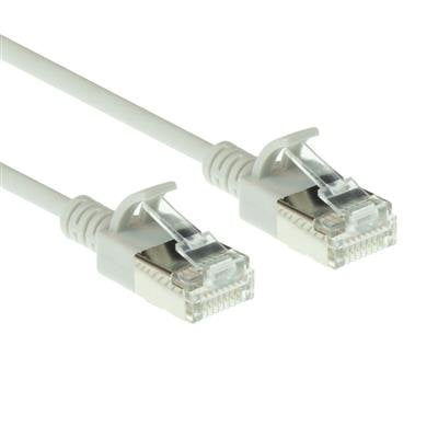 Grey 10 Meter Lszh U FTP CAT.6A Datacenter Slimline Patch Cable Snagless With RJ45 Connectors