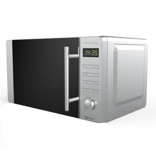 Cecotec Microwave Proclean 5120 Inox. 700W, Grill 800W, Capacity 20 L, 8 Programas
