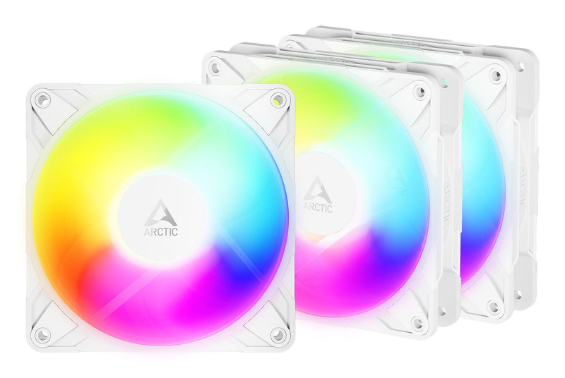 Arctic Pack 3 Fan PC P12 Pro Reverse A-rgb 12CM White