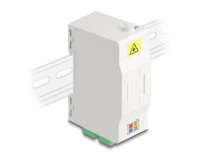 Delock 88097 Box Of Connection Fibre Optic Carril Din With Stand Empalme And 4 X Acoplador Sc Simplex